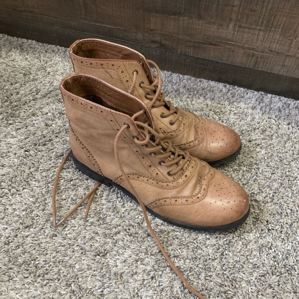 fake leather F21 boots